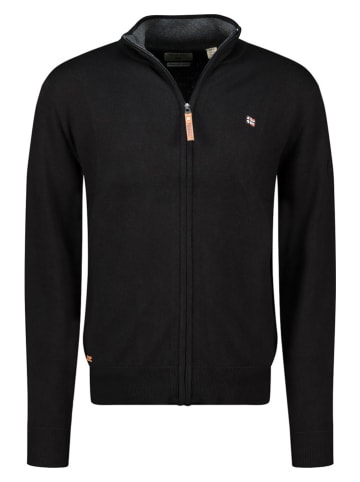 Geographical Norway Cardigan "Fregate" in Schwarz