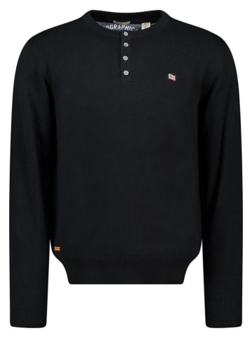 Geographical Norway Sweter "Fraser" w kolorze czarnym