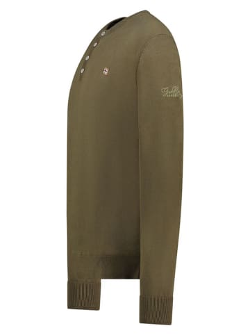 Geographical Norway Sweter "Fraser" w kolorze khaki
