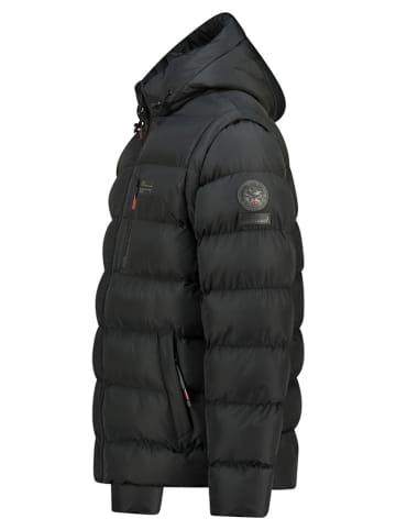 Geographical Norway Kurtka pikowana "Badamo" w kolorze czarnym