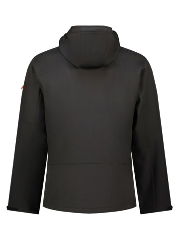 Geographical Norway Kurtka softshellowa "Tezip" w kolorze czarno-pomarańczowym