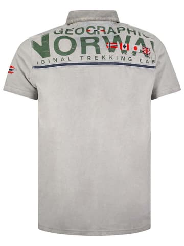 Geographical Norway Koszulka polo "Kamo" w kolorze jasnoszarym