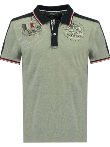 Geographical Norway Koszulka polo w kolorze szarym