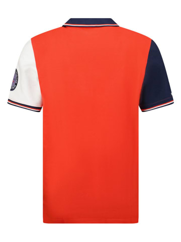 Geographical Norway Poloshirt "Kondo" in Rot/ Weiß/ Dunkelblau