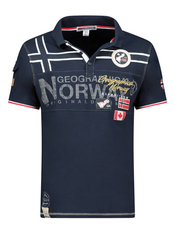 Geographical Norway Koszulka polo "Karadock" w kolorze granatowym
