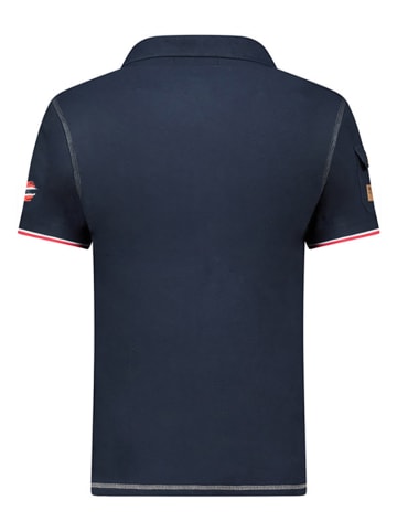 Geographical Norway Koszulka polo "Karadock" w kolorze granatowym
