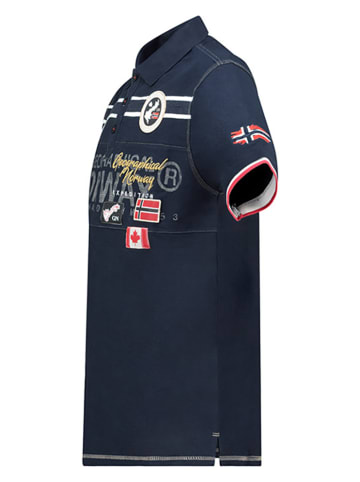 Geographical Norway Koszulka polo "Karadock" w kolorze granatowym
