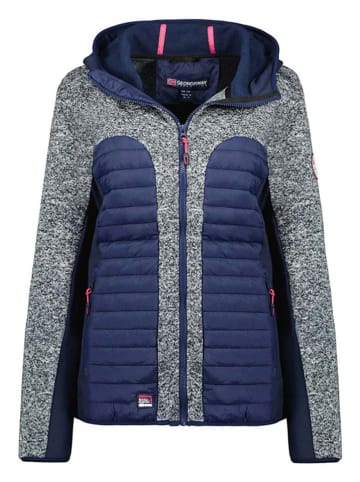 Geographical Norway Kurtka polarowa "Taquese" w kolorze szaro-granatowym