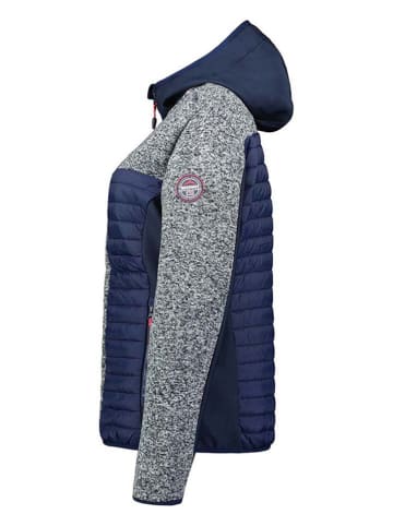 Geographical Norway Kurtka polarowa "Taquese" w kolorze szaro-granatowym