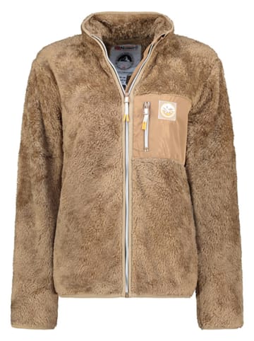 Geographical Norway Kurtka polarowa "Precious" w kolorze jasnobrązowym
