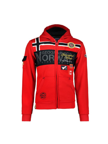 Geographical Norway Sweatjacke "Garadock" in Rot
