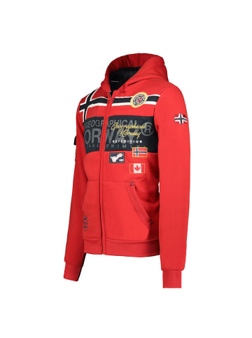 Geographical Norway Sweatjacke "Garadock" in Rot