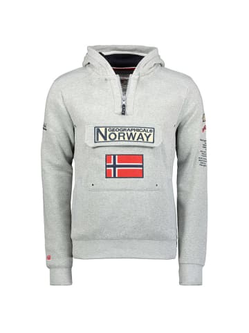 Geographical Norway Hoodie "Gymclass" in Grau
