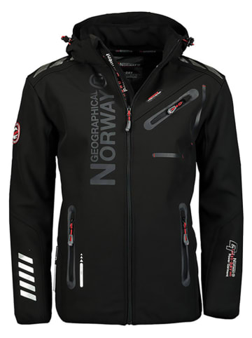 Geographical Norway Kurtka softshellowa "Royaute" w kolorze czarnym