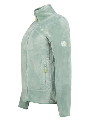 Geographical Norway Kurtka polarowa "Upaline" w kolorze zielonym