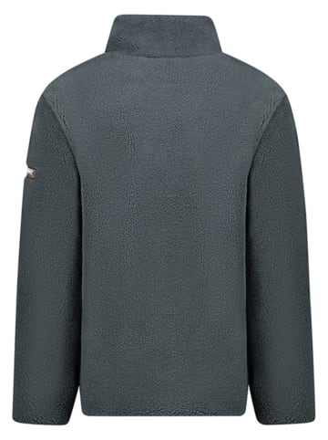 Geographical Norway Kurtka polarowa "Urock" w kolorze niebiesko-antracytowym