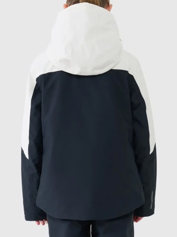 4F Ski-/ Snowboardjacke in Dunkelblau/ Weiß