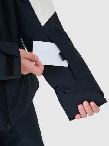 4F Ski-/snowboardjas donkerblauw/wit