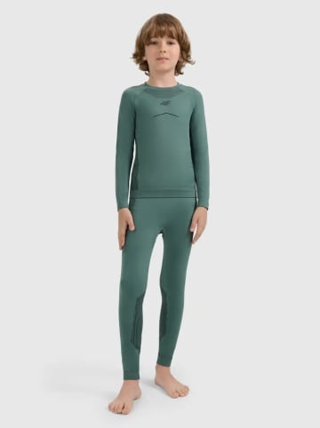 4F 2-częściowy zestaw bielizny termicznej w kolorze zielonym