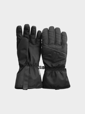 4F Ski-/ Snowboardfingerhandschuhe in Schwarz