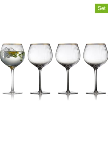 Lyngby Glas 4er-Set: Longdrinkgläser "Palermo" - 650 ml