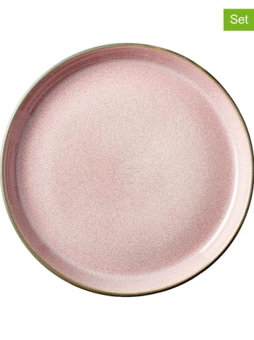 Bitz Talerze (6 szt.) "Gastro" w kolorze jasnoróżowo-szarym - Ø 17 cm