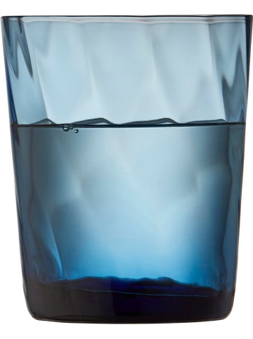Lyngby Glas 4-delige set: drinkglazen blauw - 300 ml