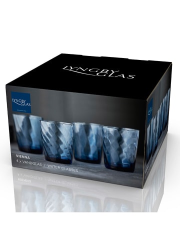 Lyngby Glas 4er-Set: Trinkgläser in Blau - 300 ml