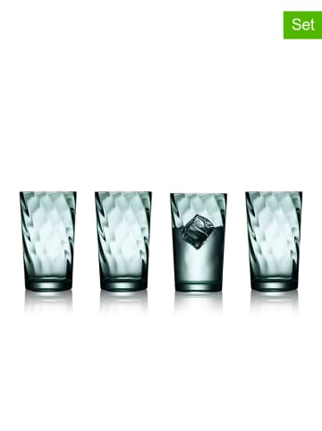 Lyngby Glas 4er-Set: Gläser "Vienna" in Grün - 450 ml