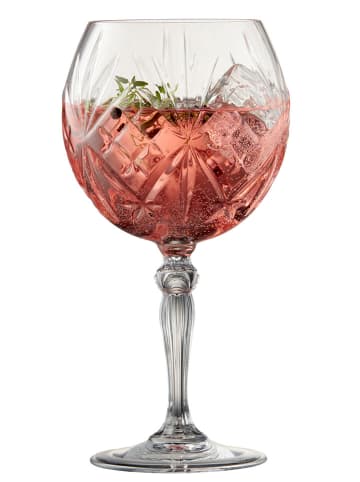 Lyngby Glas 4-delige set gin-tonic-glazen "Melodia" - 650 ml