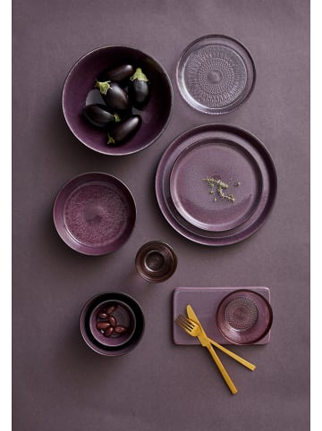 Bitz 4-delige set: mueslikommen paars/zwart - Ø 14 cm