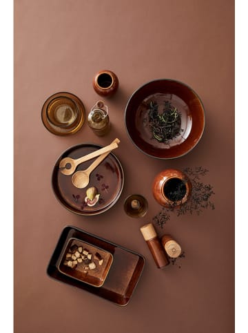 Bitz 2er-Set: Gewürzmühlen in Bernstein - (H)17 cm