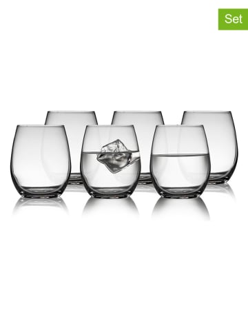 LYNGBY 6er-Set: Wassergläser "Juvel" in Transparent - 390 ml