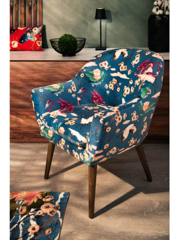 EXCELSA Armlehnstuhl "Fuji" in Blau - (B)70,5 x (H)83 x (T)65 cm