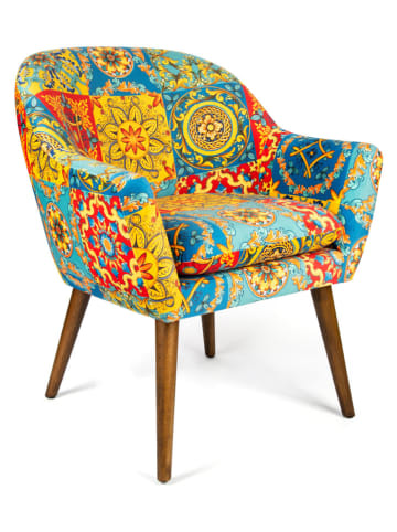 EXCELSA Armlehnstuhl "Trinacria" in Bunt - (B)70,5 x (H)83 x (T)65 cm