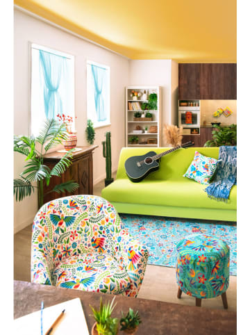 EXCELSA Armlehnstuhl "Mexican Flowers" in Bunt - (B)70,5 x (H)83 x (T)65 cm