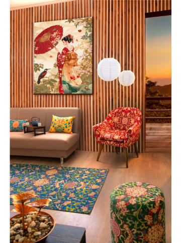 EXCELSA Fotel "La Via de la seta" w kolorze czerwonym - 70,5 x 83 x 65 cm