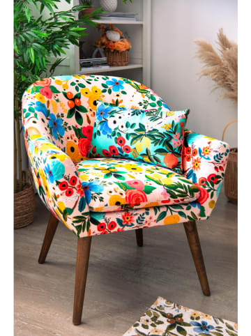 EXCELSA Armlehnstuhl "Fiori Frida" in Bunt - (B)70,5 x (H)83 x (T)65 cm