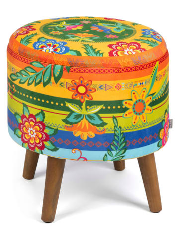 EXCELSA Aufbewahrungshocker in Bunt - (H)45 x Ø 37 cm