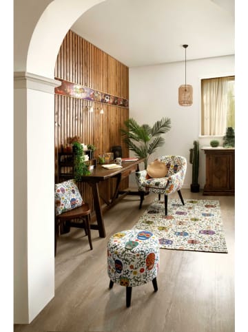 EXCELSA Aufbewahrungshocker "Calavera" in Bunt - (H)45 x  Ø 37 cm