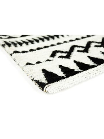 EXCELSA Indoor-Teppich "Etnico" in Schwarz/ Weiß - (L)165 x (B)110 cm