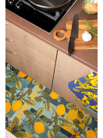 Trendy Kitchen by EXCÉLSA Keukenloper "Boboli" groen/geel - (L)180 x (B)55 cm