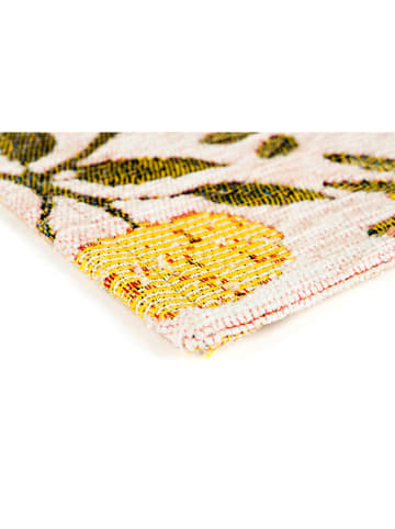 Trendy Kitchen by EXCÉLSA Chodnik "Fiori Frida" w kolorze jasnoróżowym ze wzorem - 75 x 45 cm