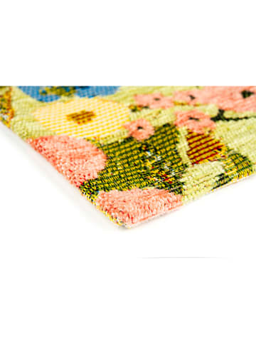 Trendy Kitchen by EXCÉLSA Chodnik "Fiori Frida" w kolorze jasnoróżowo-żółtym - 110 x 55 cm