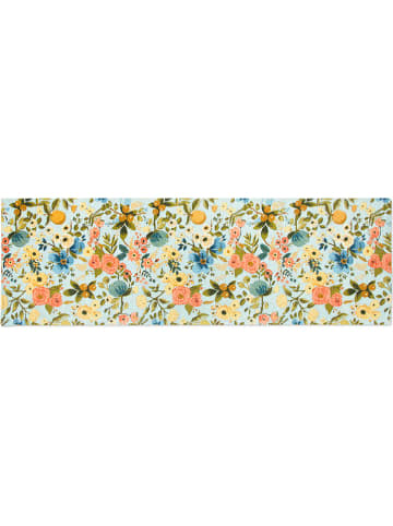 Trendy Kitchen by EXCÉLSA Chodnik "Fiori Frida" w kolorze miętowo-żółtym - 180 x 55 cm