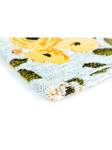 Trendy Kitchen by EXCÉLSA Indoorloper "Fiori Frida" mintgroen/geel - (L)180 x (B)55 cm