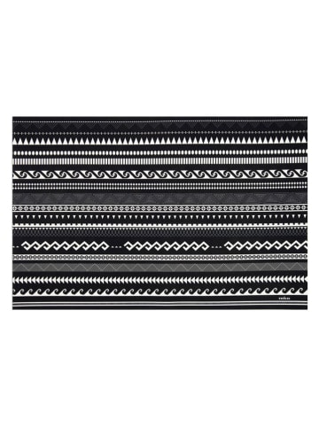 EXCELSA Badvorleger "Etnico" in Schwarz/ Weiß - (L)52 x (B)80 cm