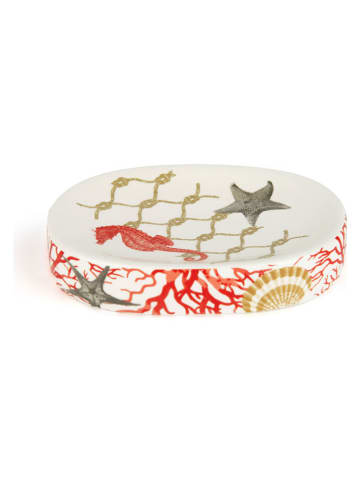 EXCELSA 3-delige badkamerset "Coral" rood/geel