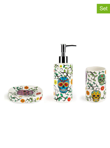 EXCELSA 3-delige badkamerset "Calavera" kaki