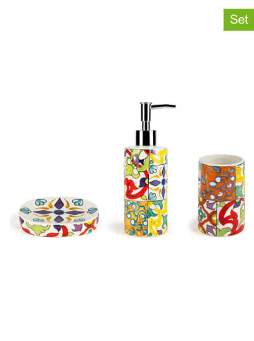 EXCELSA 3-delige badkamerset "Lisbona" meerkleurig